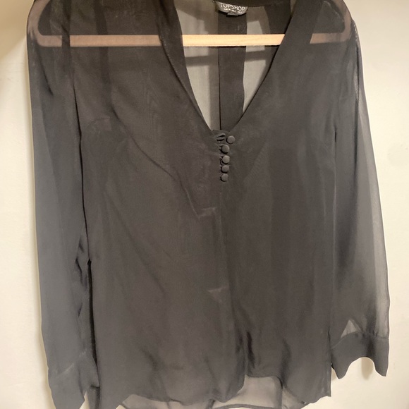 Lightly Worn TopShop Button up Blouse - Picture 2 of 4
